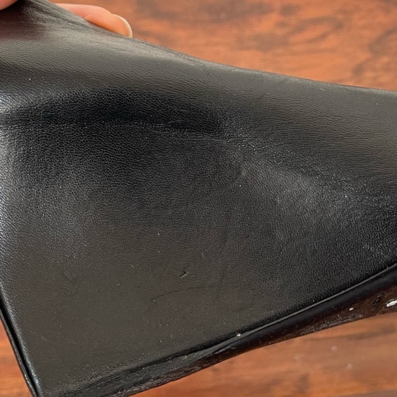 Balenciaga Black Leather Knife Wedge Pointed Toe Pumps EU Size 35 - Picture 7 of 10